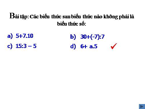 Chương IV. §1. Khái niệm về biểu thức đại số