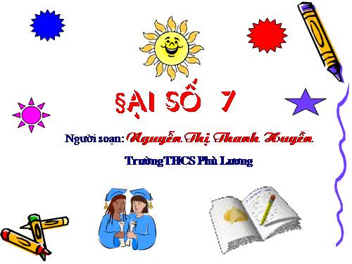Chương IV. §2. Giá trị của một biểu thức đại số