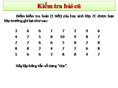 Chương III. §4. Số trung bình cộng