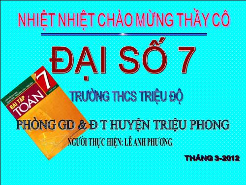 Chương IV. §4. Đơn thức đồng dạng