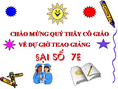 Chương IV. §2. Giá trị của một biểu thức đại số