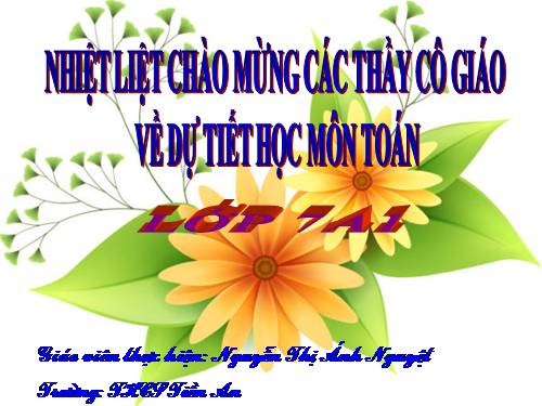 Chương IV. §2. Giá trị của một biểu thức đại số