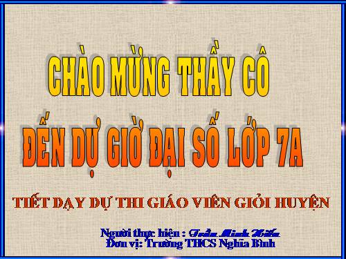 Chương IV. §3. Đơn thức