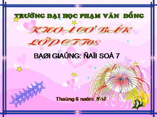 Chương IV. §5. Đa thức