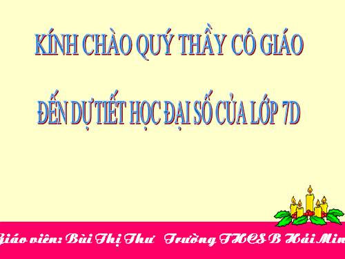 Chương III. §2. Bảng tần số các giá trị của dấu hiệu