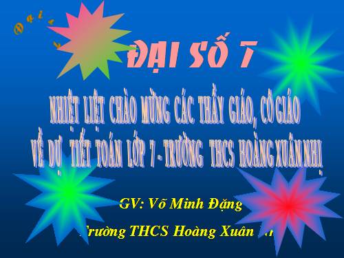 Chương III. §2. Bảng tần số các giá trị của dấu hiệu