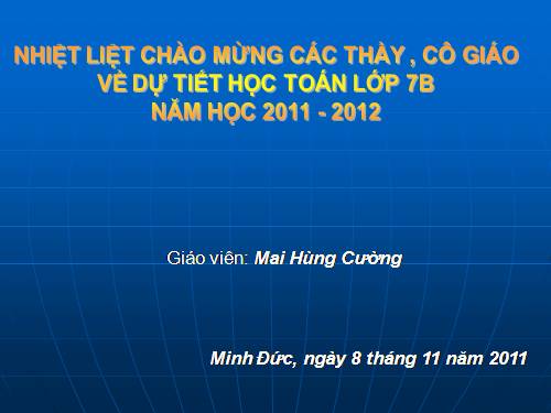 Chương II. §1. Đại lượng tỉ lệ thuận