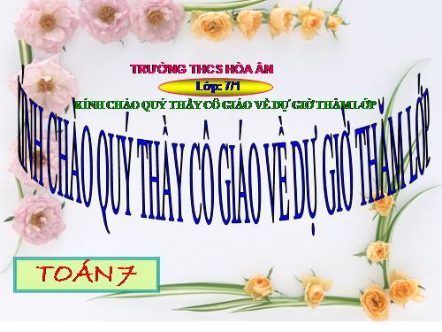 Chương III. §4. Số trung bình cộng