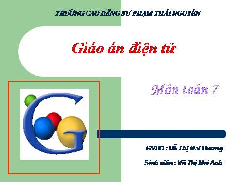 Chương IV. §7. Đa thức một biến