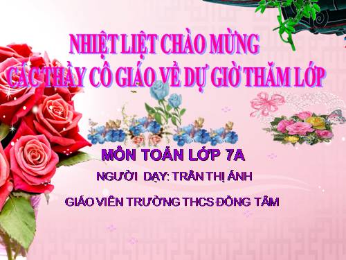 Chương II. §1. Đại lượng tỉ lệ thuận