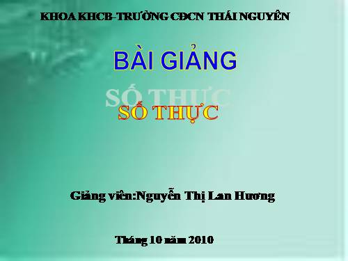 Chương I. §12. Số thực