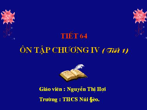 Ôn tập Chương IV. Biểu thức đại số