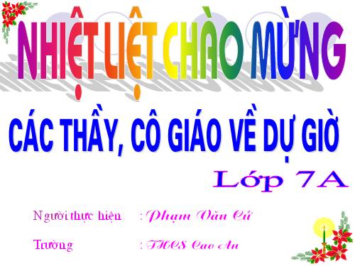 Chương IV. §6. Cộng, trừ đa thức