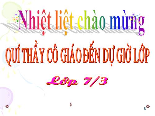 Chương IV. §7. Đa thức một biến