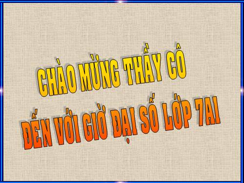 Chương IV. §3. Đơn thức