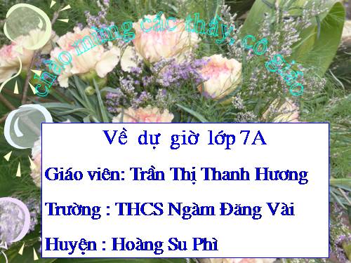 Chương IV. §7. Đa thức một biến