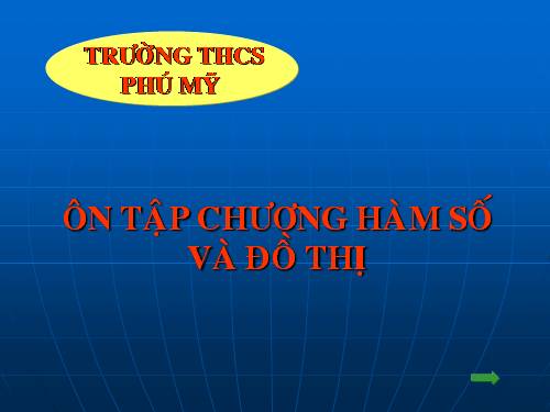 Ôn tập Chương II. Hàm số và đồ thị