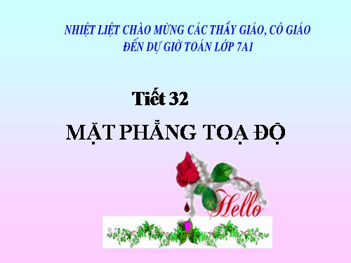 Chương II. §6. Mặt phẳng toạ độ