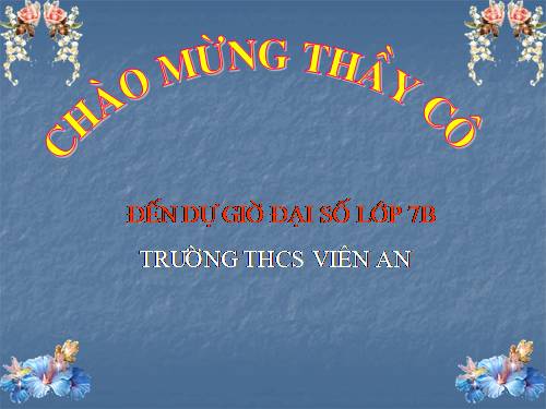 Chương II. §1. Đại lượng tỉ lệ thuận