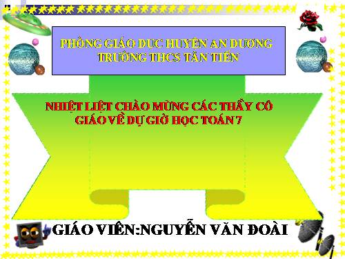 Chương II. §7. Đồ thị của hàm số y = ax (a ≠ 0)