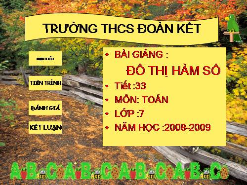 Chương II. §7. Đồ thị của hàm số y = ax (a ≠ 0)