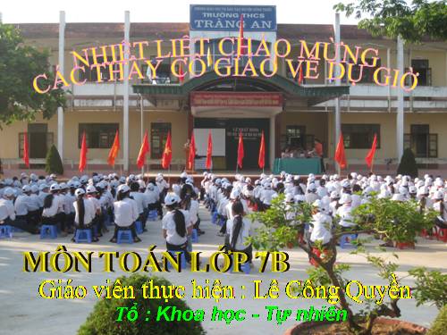 Chương II. §1. Đại lượng tỉ lệ thuận