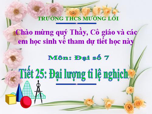 Chương II. §1. Đại lượng tỉ lệ thuận