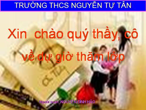 Chương II. §3. Đại lượng tỉ lệ nghịch