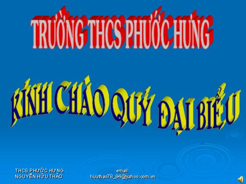 Chương II. §6. Mặt phẳng toạ độ