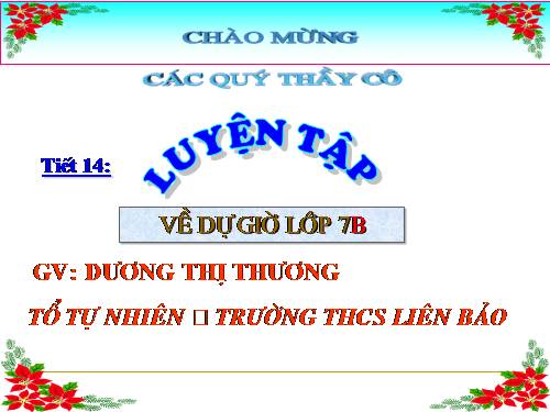 Các bài Luyện tập