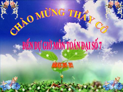 Chương II. §1. Đại lượng tỉ lệ thuận