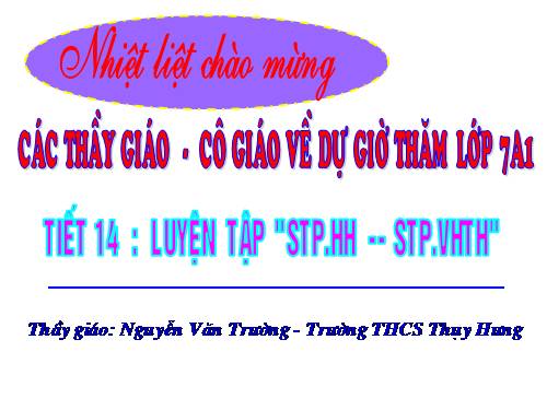 Các bài Luyện tập