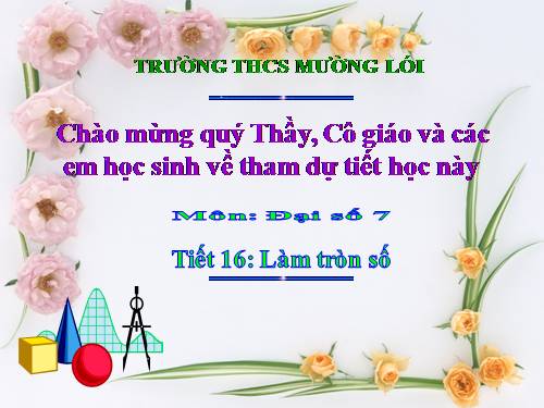 Chương I. §10. Làm tròn số