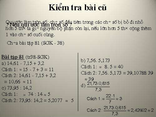 Chương I. §11. Số vô tỉ. Khái niệm về căn bậc hai