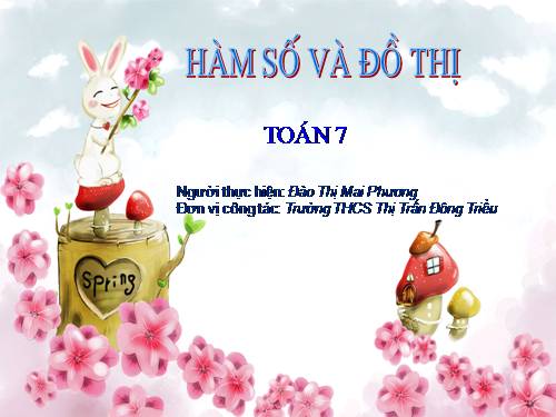 Chương II. §1. Đại lượng tỉ lệ thuận