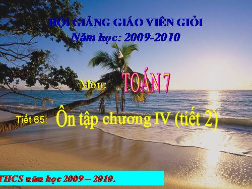 Ôn tập Chương IV. Biểu thức đại số