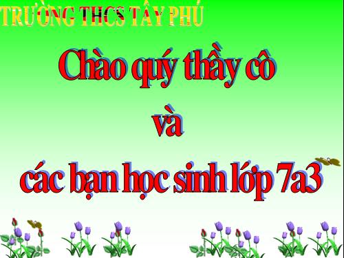 Chương II. §6. Mặt phẳng toạ độ