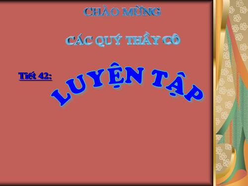 Các bài Luyện tập