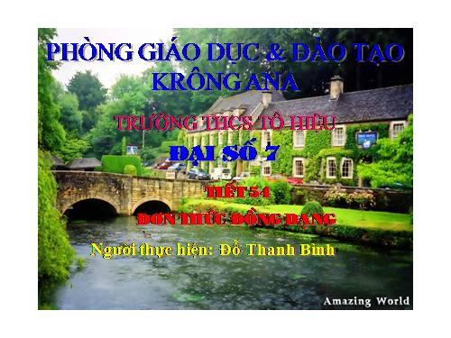 Chương IV. §4. Đơn thức đồng dạng