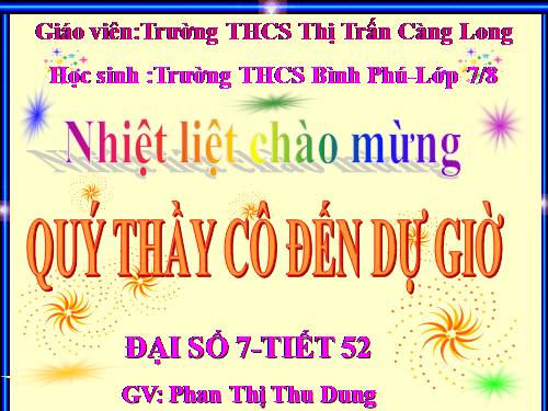 Chương IV. §2. Giá trị của một biểu thức đại số