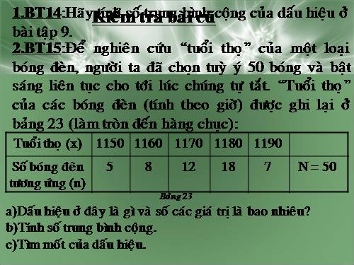 Các bài Luyện tập