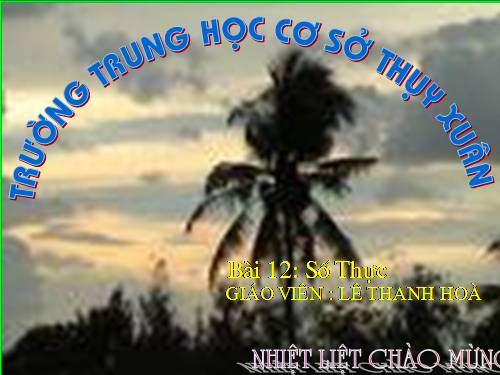 Chương I. §12. Số thực