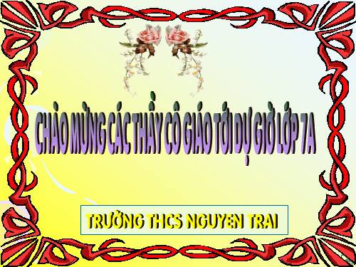 Chương IV. §2. Giá trị của một biểu thức đại số