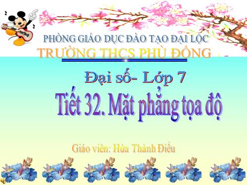 Chương II. §6. Mặt phẳng toạ độ