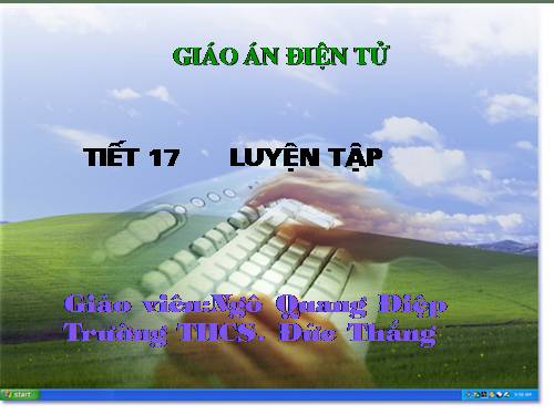 Các bài Luyện tập