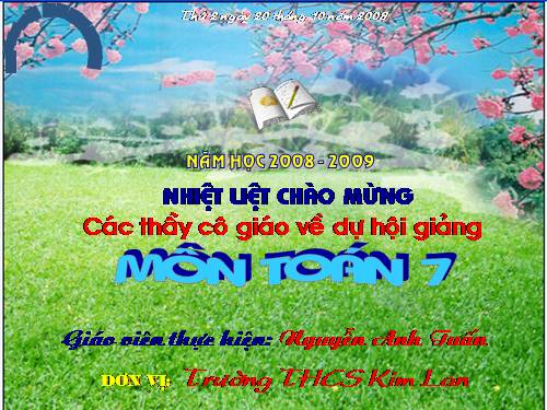 Chương II. §1. Đại lượng tỉ lệ thuận