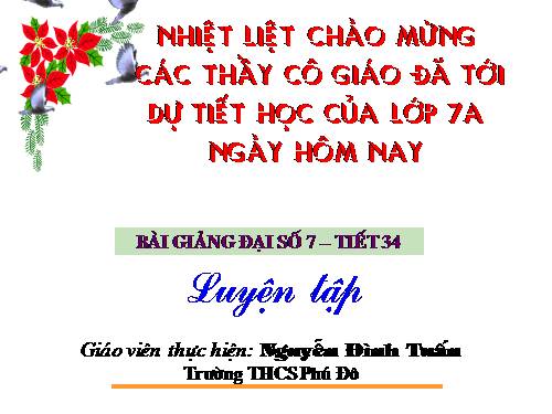 Các bài Luyện tập