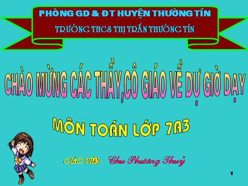 Chương IV. §7. Đa thức một biến
