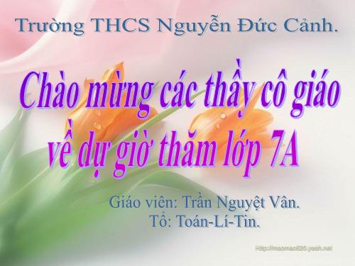 Chương II. §1. Đại lượng tỉ lệ thuận