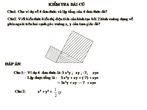 Chương IV. §5. Đa thức